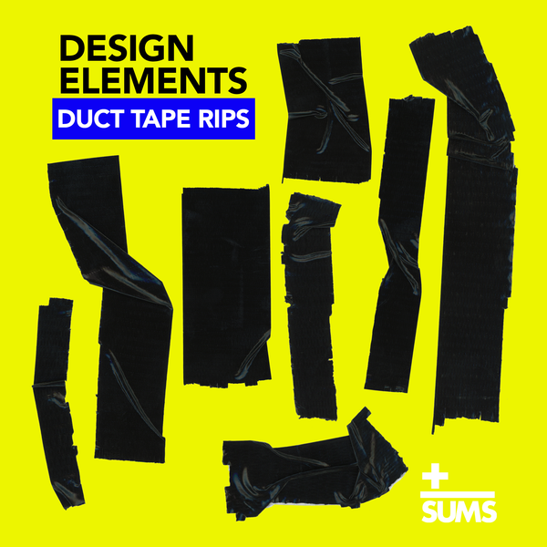 Black Duct Tape Rips - Design Elements