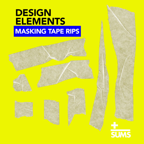 Masking Tape Rips - Design Elements